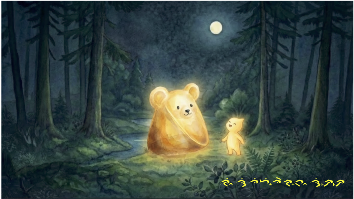 The bear becomes ptsi·nɬ
